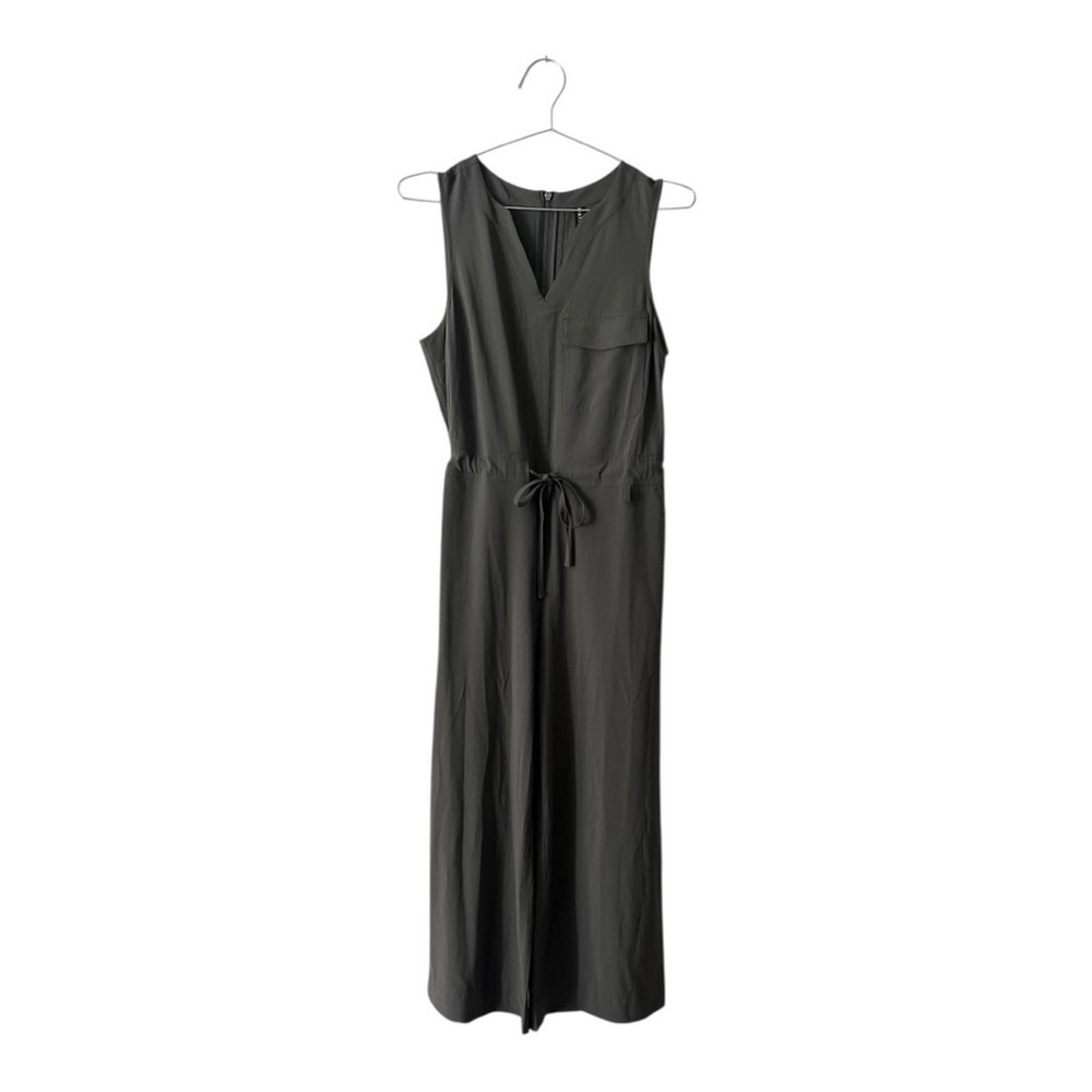 Athleta Topanga Jumpsuit Women's XS Petite Olive Green Featherweight Stretch NEW - Picture 3 of 8